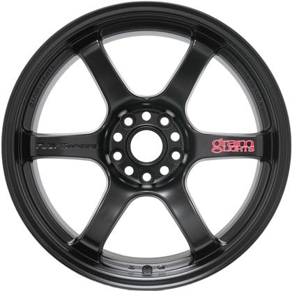 Gram Lights 57DR 17x9.0 +12 5-114.3 Semi Gloss Black Wheel