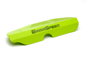 GrimmSpeed Subaru Turbo EJ Alternator Cover - Neon Green Powdercoat