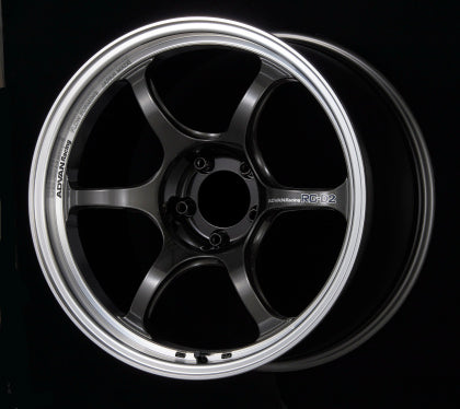 Advan RG-D2 15x7.0 +30 4-100 Machining & Black Gunmetallic Wheel