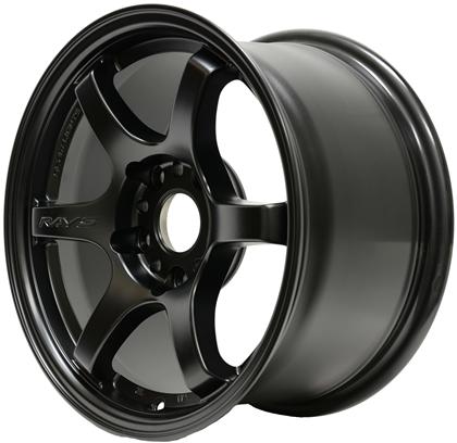 Gram Lights 57DR 15x8.0 +28 4-100 Semi Gloss Black Wheel