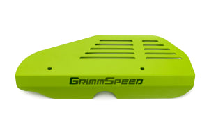 GrimmSpeed Subaru Turbo EJ Alternator Cover - Neon Green Powdercoat